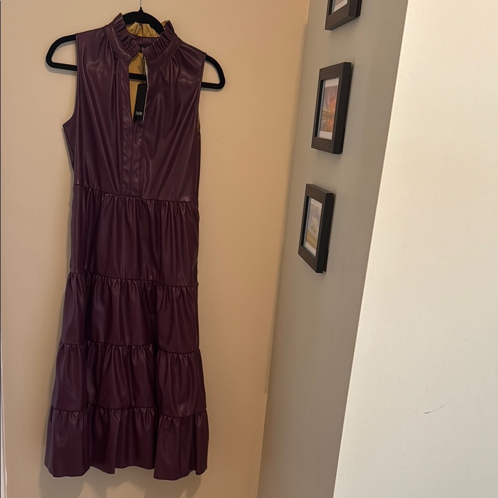 Fate Purple Sleeveless Midi Sundress